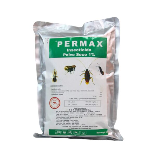PERMAX 1% BOLSA DE 1 KG ǀ INSECTICIDA EN POLVO SECO ǀ CONTROL DE PLAGAS